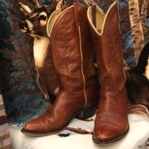 Acme leather cowboy boots
